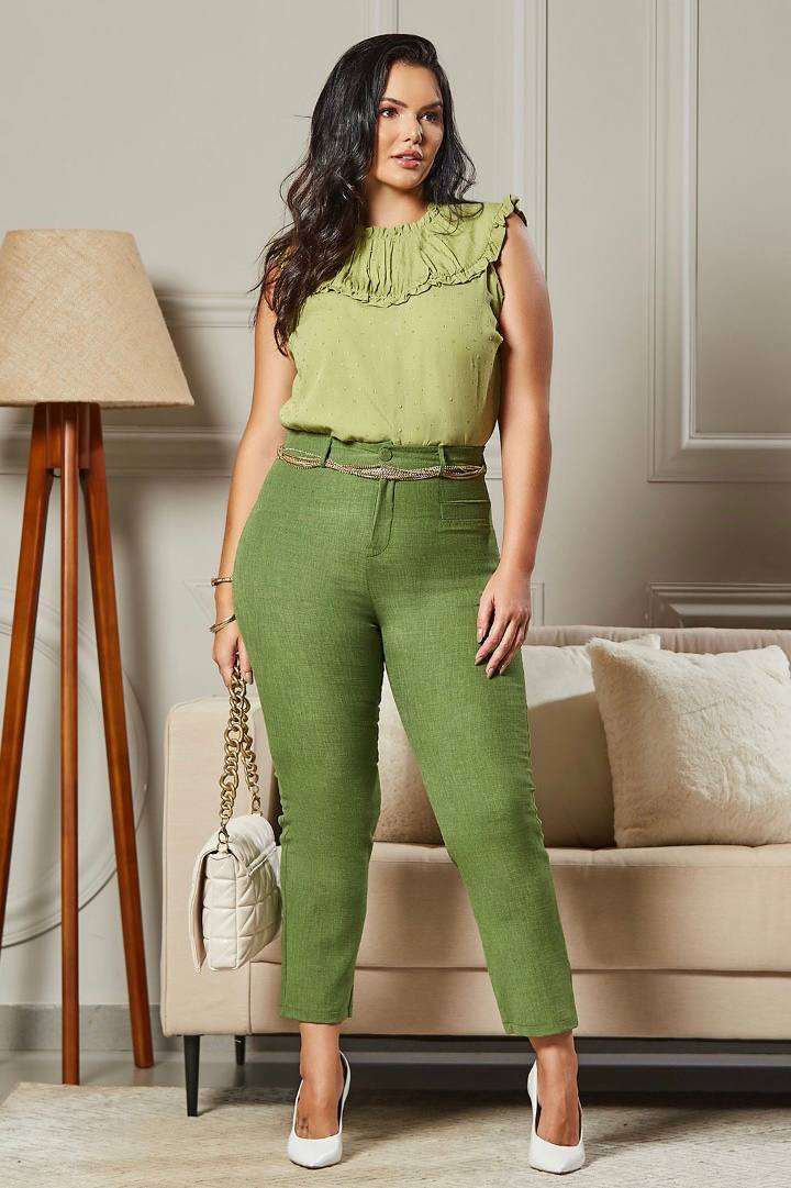 Calça Plus Size Verde - Mari Savannah