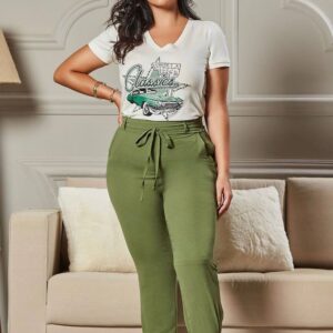 Calça Plus Size Verde - Ana Savannah