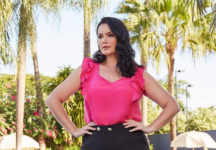 Blusa Plus Size Pink - Débora Savannah