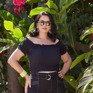 Blusa Plus Size Preta - Maria Savannah