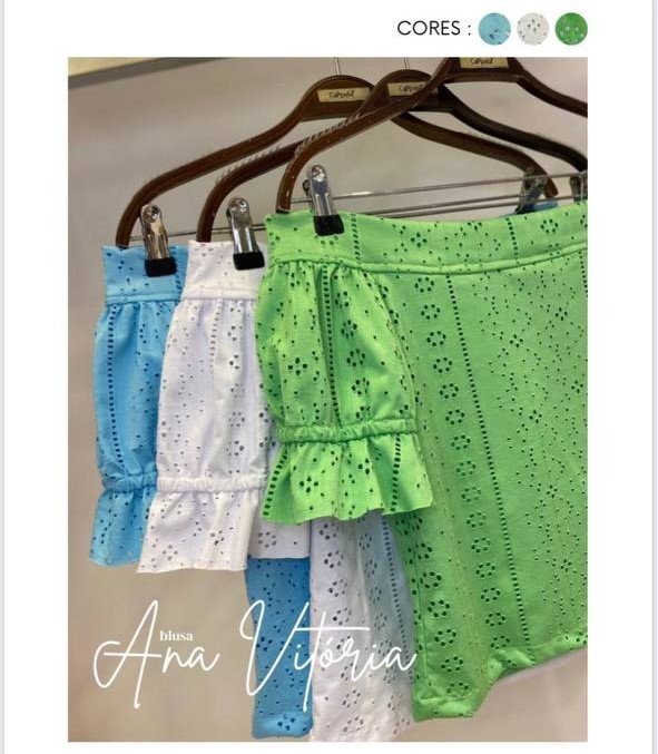 Blusa Ana Vitória Cappela - Azul Claro