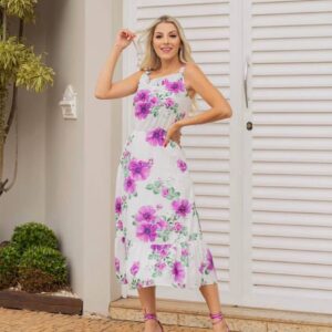 Vestido Midi Alça Contemporânea