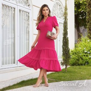Vestido Regina Inicial A - Verde