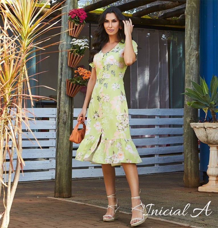 Vestido Izabel Inicial A
