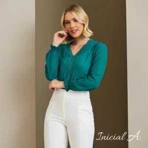 Blusa Brenda Inicial A - Off White