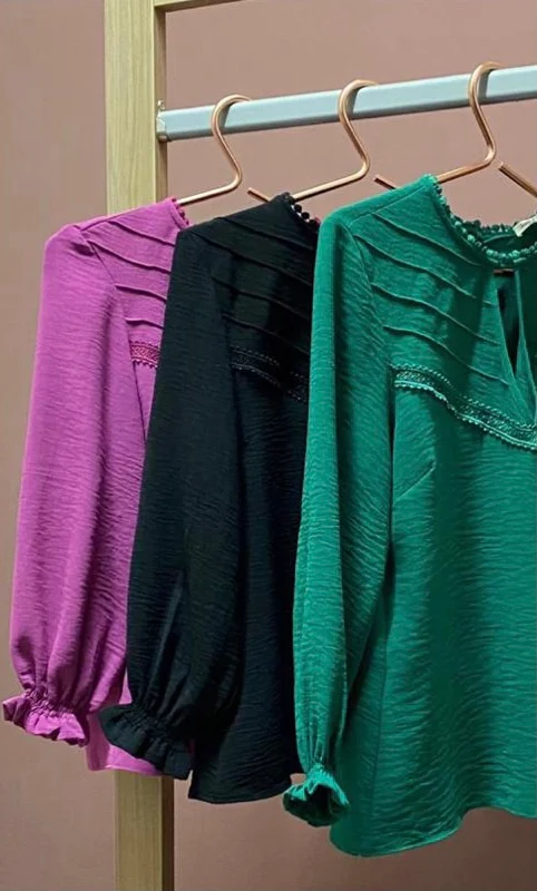 Blusa Camille Inicial A - Fúcsia - Imagem 2