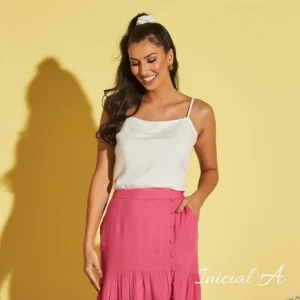 Blusa Margarida Inicial A - Rosa