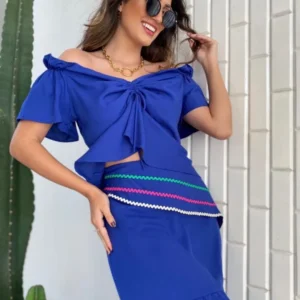Blusa Maria Laura Cappela - Azul