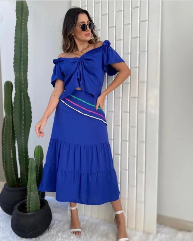 Blusa Maria Laura Cappela - Azul - Imagem 2