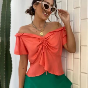 Blusa Maria Laura Cappela - Coral
