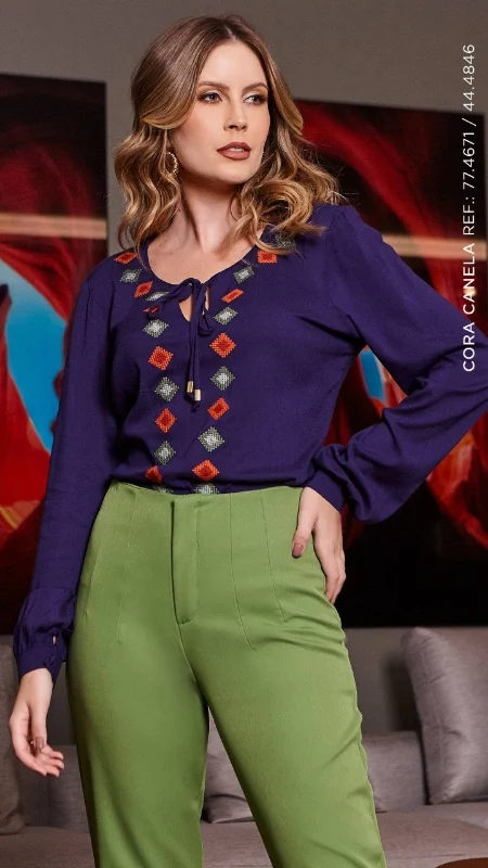 Calça Pence Cós Cora Canela - Fúcsia