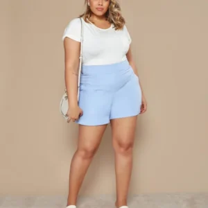 Short Alfaiataria Plus Size Amiska - Verde