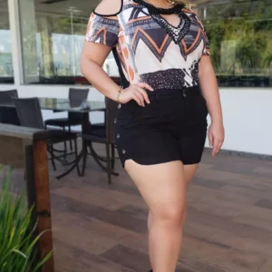 Short Linho Ilhós CKM