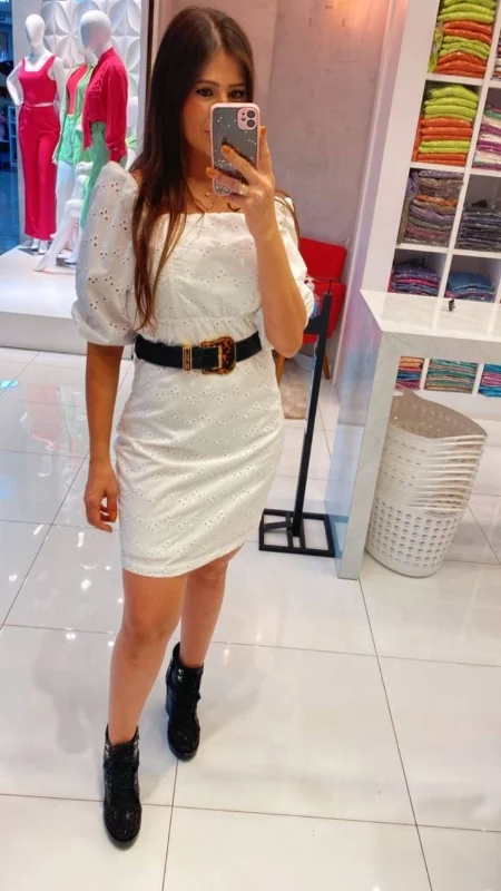 Vestido Laise Curto Contemporânea - Preto