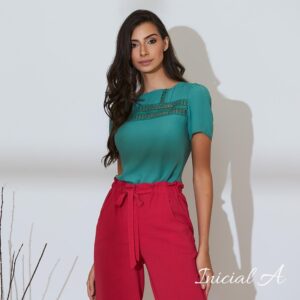 Blusa Damaris Inicial A - Preta