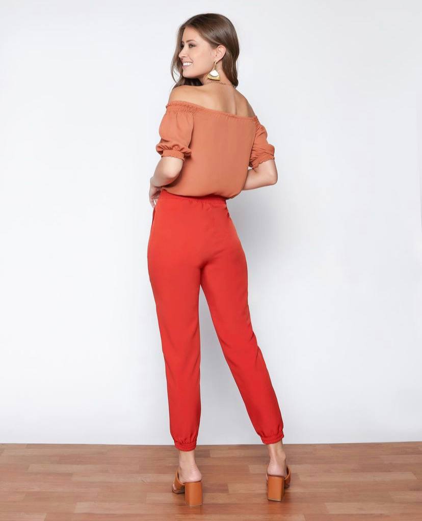 Blusa Ombro a Ombro Amiska - Caramelo - Imagem 3