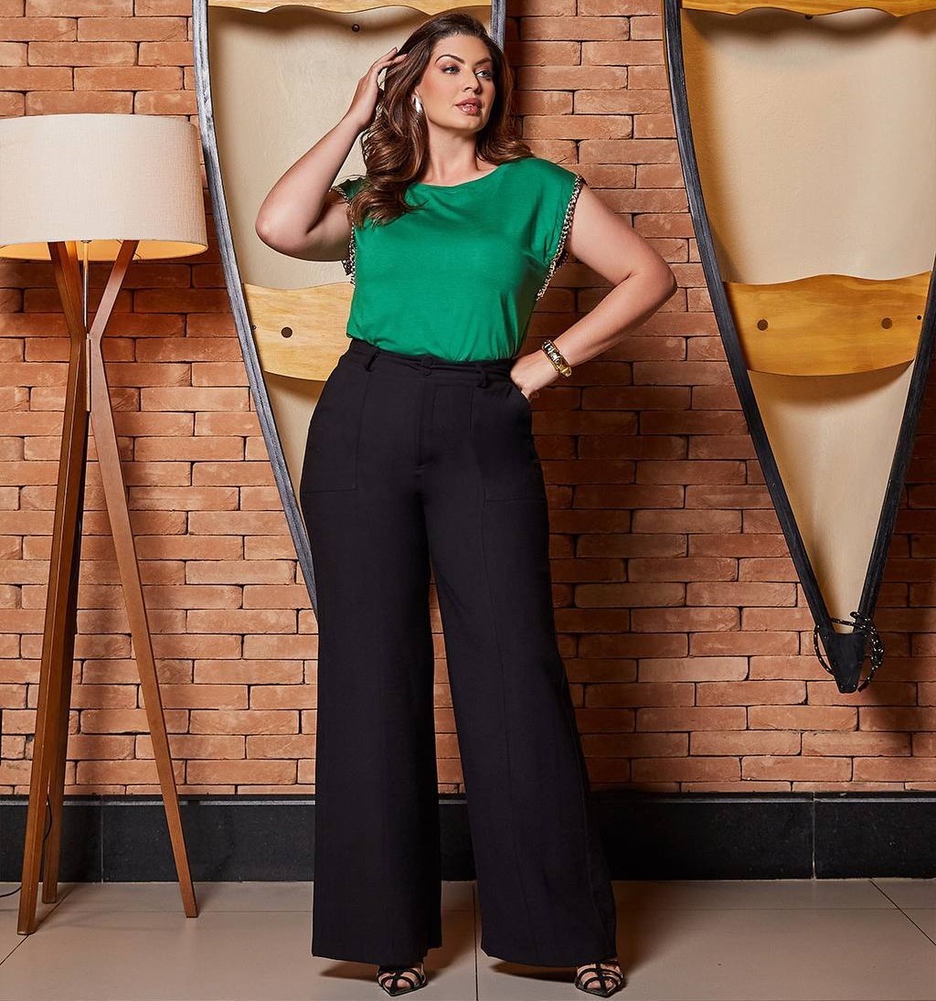 Blusa Plus Size Verde - Estela Savannah