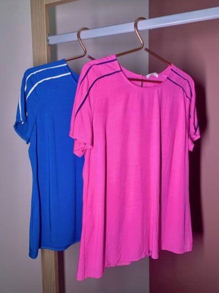 Blusa Azul - Janete Inicial A - Imagem 3