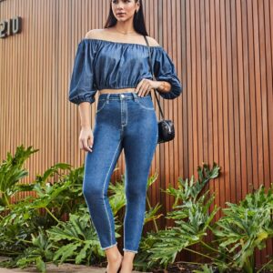 Calça Jeans High Fit RZM