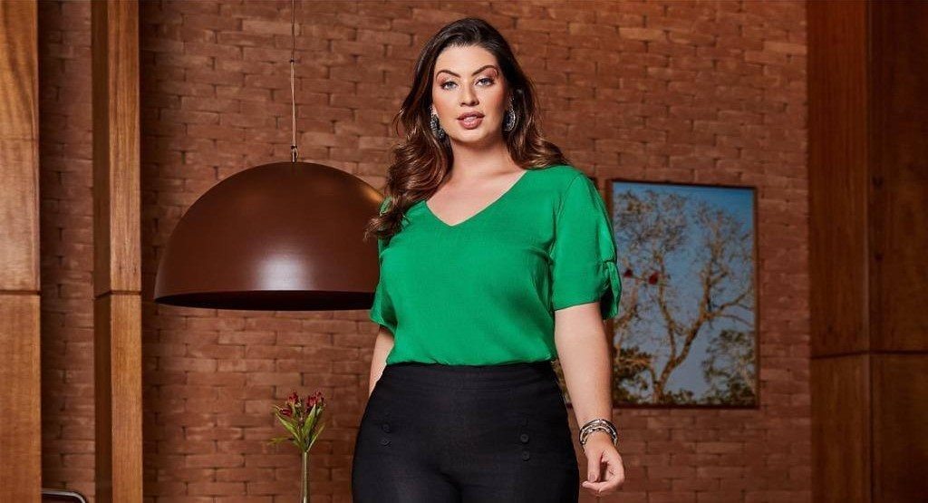 Blusa Plus Size Verde - Rebeca Savannah