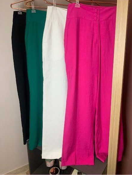 Calça Pantalona Verde - Luiza Inicial A - Imagem 2