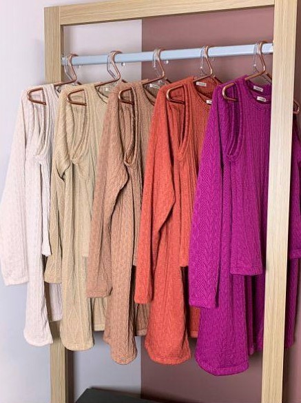 Conjunto Cardigan Roxo - Eliza Inicial A - Imagem 3