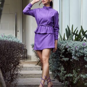 Short Saia Roxo - Eliz Inicial A