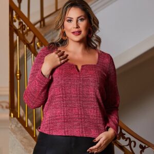 Blusa Plus Size Tricô Pink - Cinthia Savannah