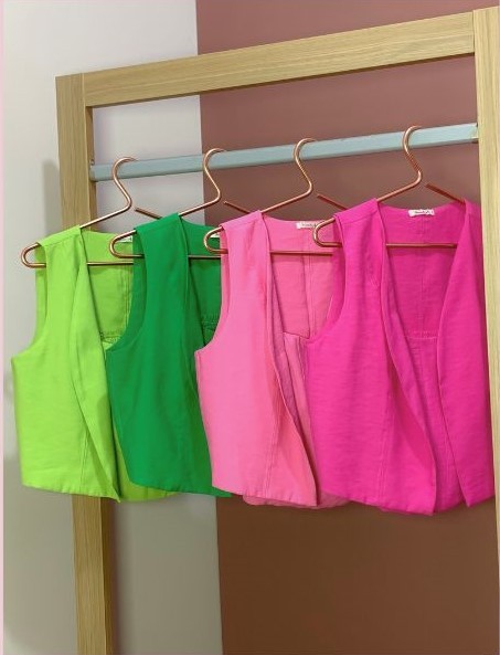 Conjunto Colete com Top Lígia Lima Inicial A - Imagem 2