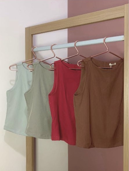 Blusa Marta Cinza Inicial A - Imagem 2