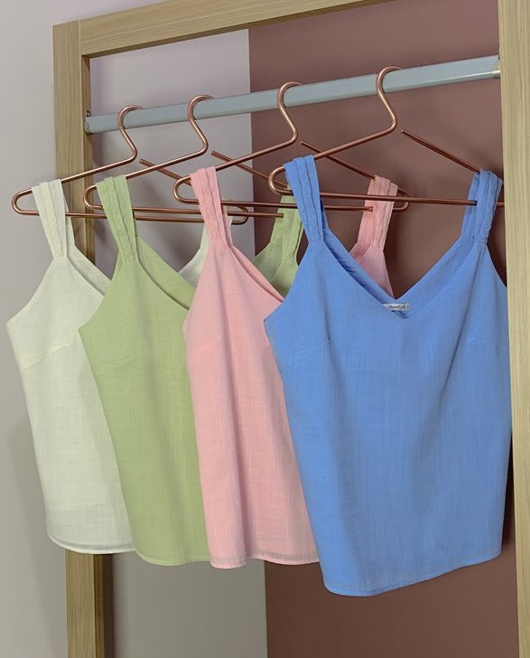 Blusa Bruna Off White Inicial A - Imagem 4