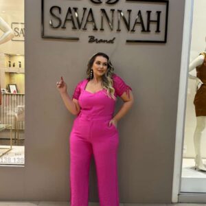 Calça Lidiane Pink Savannah