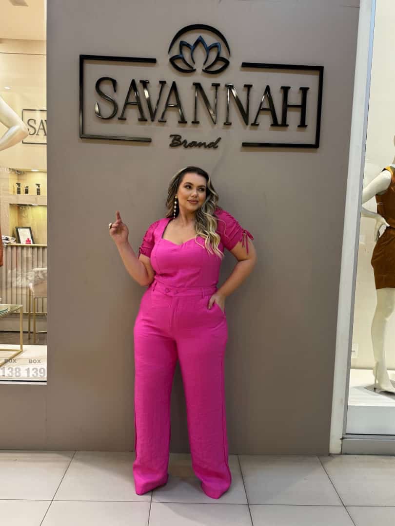 Calça Lidiane Pink Savannah