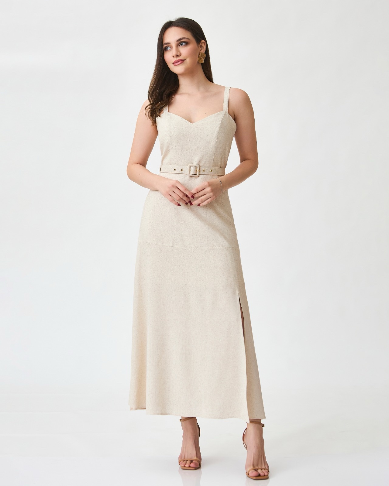 Vestido Luana Cru Inicial A