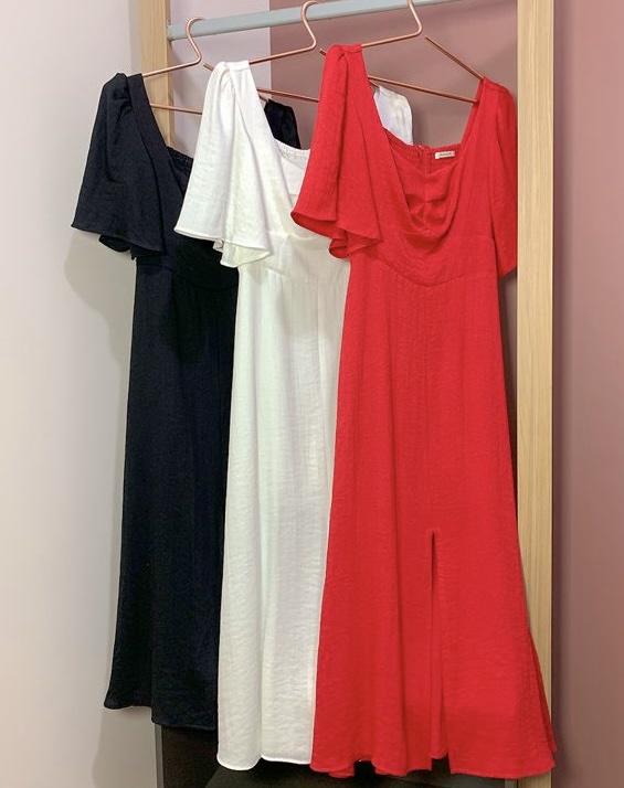 Vestido Edna Preto Inicial A - Imagem 2