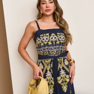 Vestido Laiza Azul Inicial A