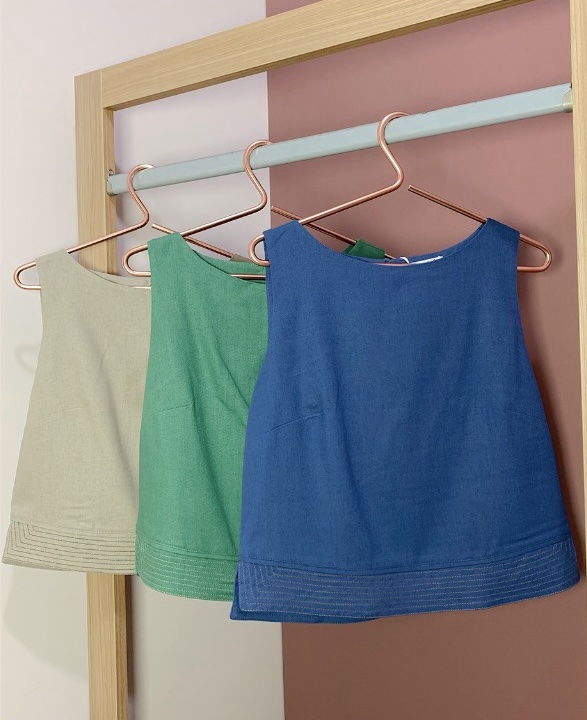 Blusa Larissa Caqui Inicial A - Imagem 2