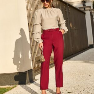 Calça Natalia Bordô Inicial A