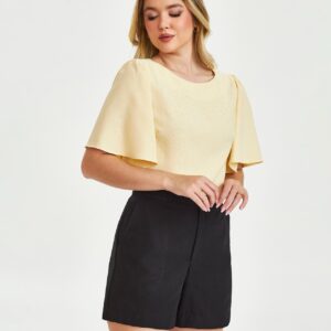 Blusa Izabel Amarela Inicial A