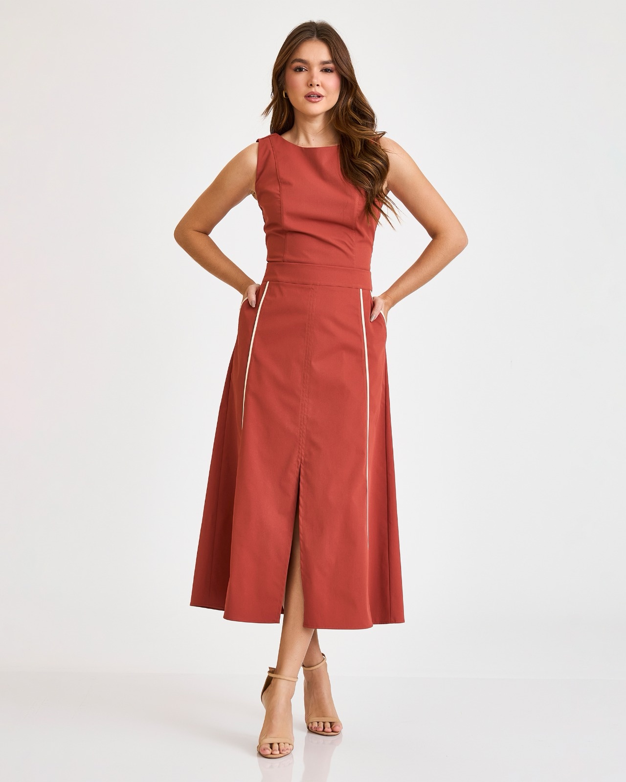 Conjunto Ana Clara Blusa e Saia Terra Inicial A