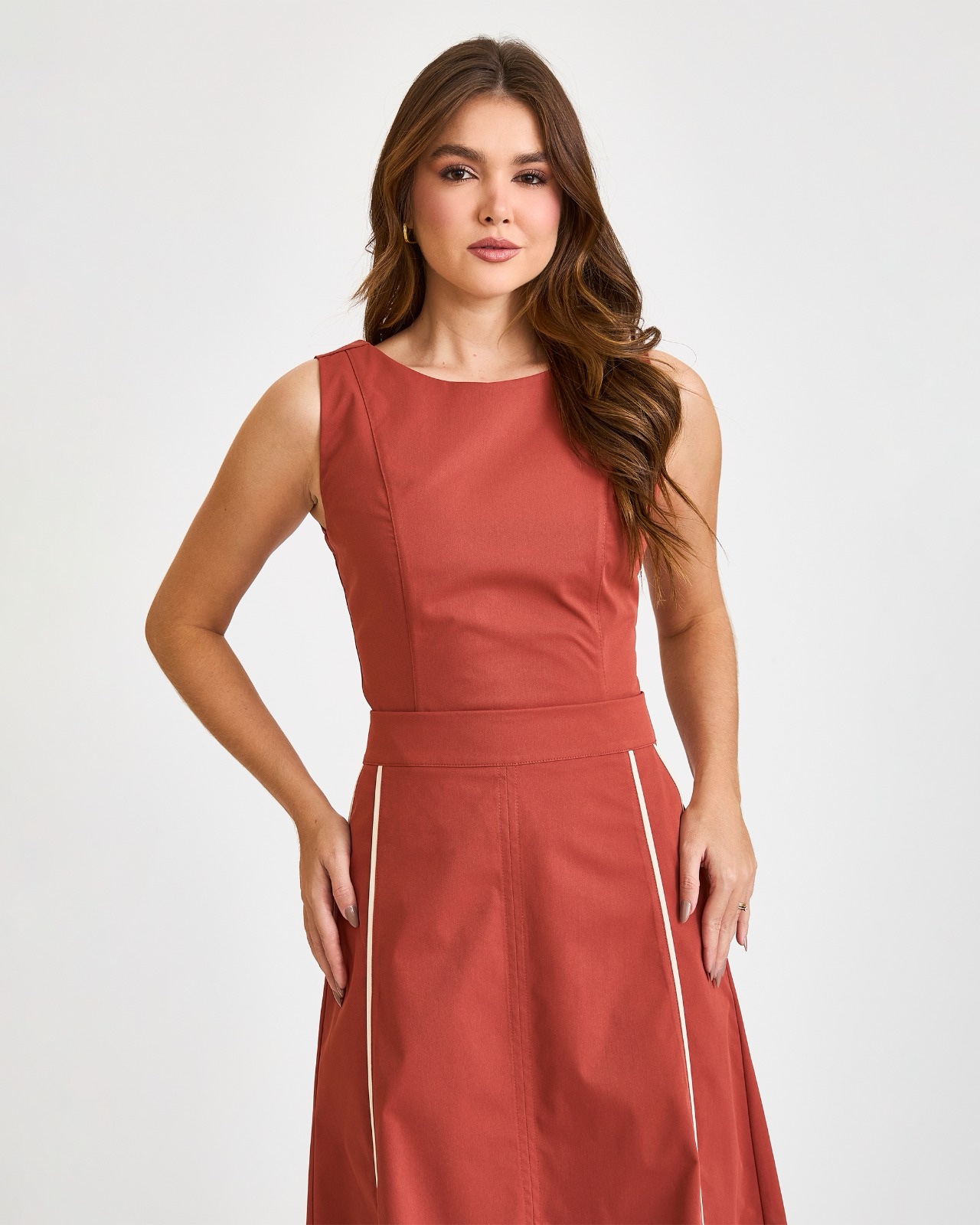 Conjunto Ana Clara Blusa e Saia Terra Inicial A - Imagem 2