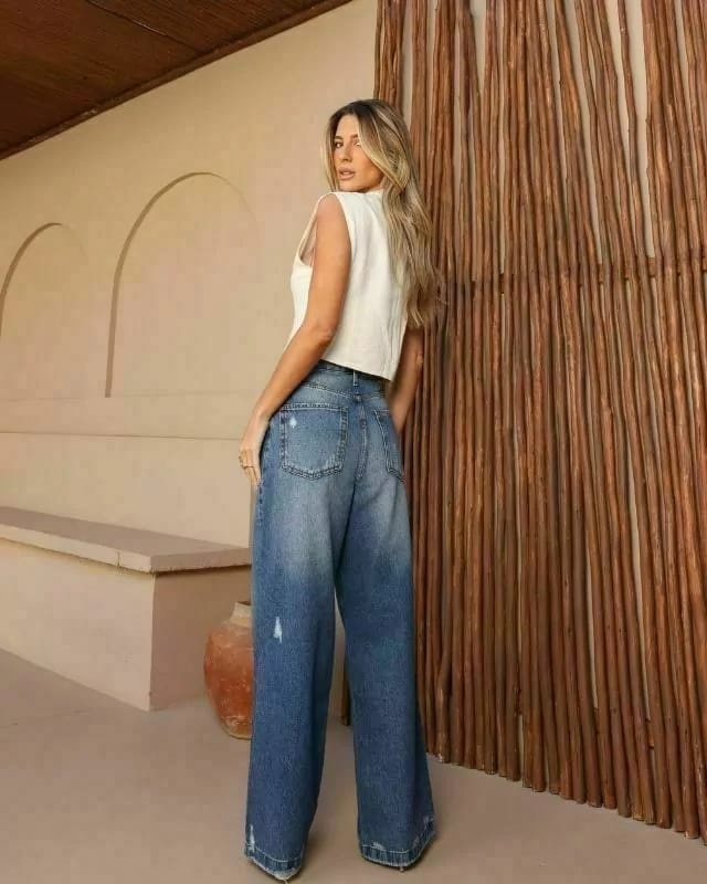Calça Reta Jeans 10948 Dicollani - Imagem 2