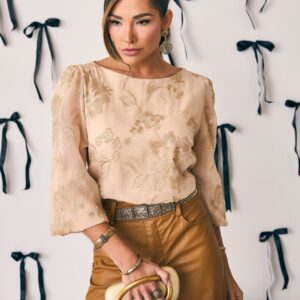 Blusa Vanessa Preto Inicial A