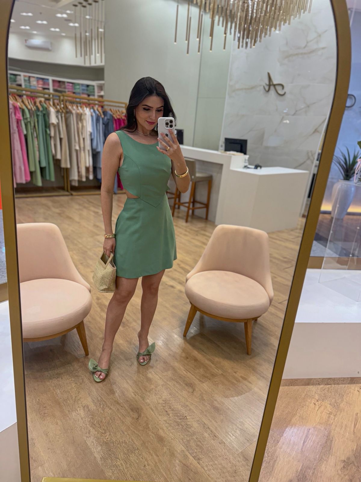 Vestido Livia Rosa Inicial A - Imagem 5