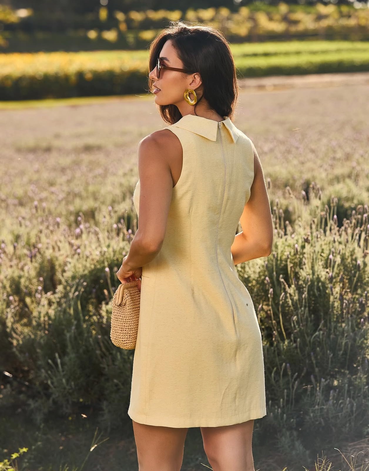 Vestido Marcia Amarelo Inicial A - Imagem 2