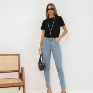 Calça Cigarrete Jeans 11926 Dicollani
