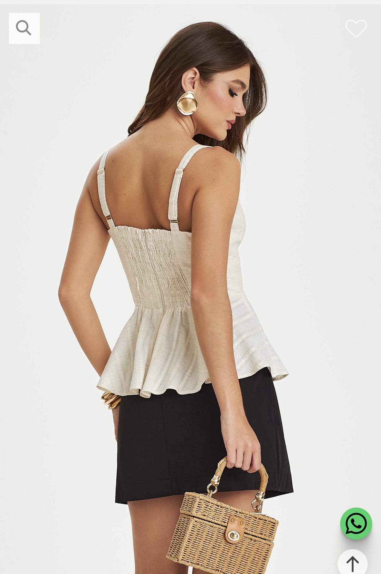 Blusa Olívia Bege Inicial A - Imagem 2