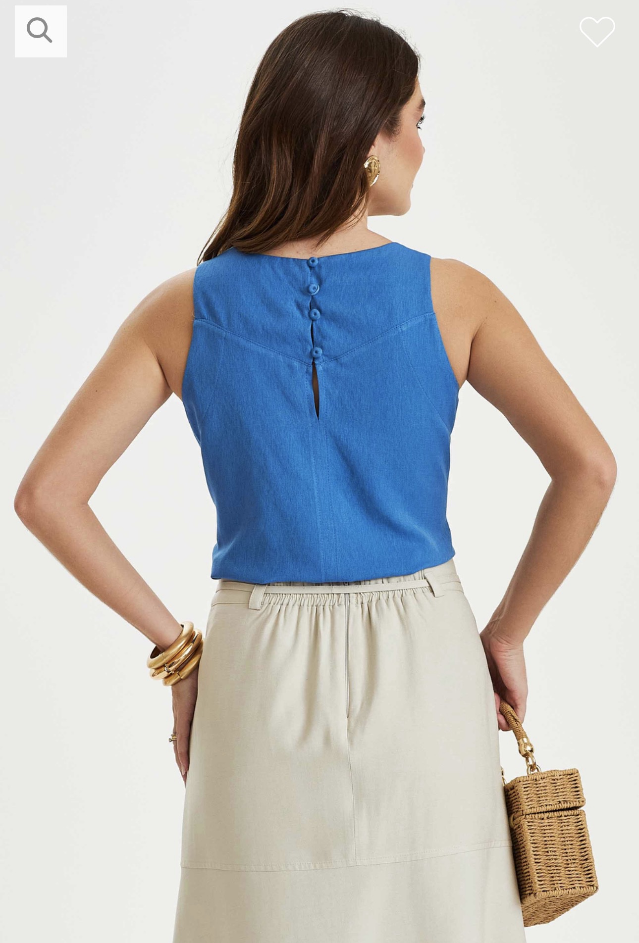 Blusa Livia Azul Inicial A - Imagem 3