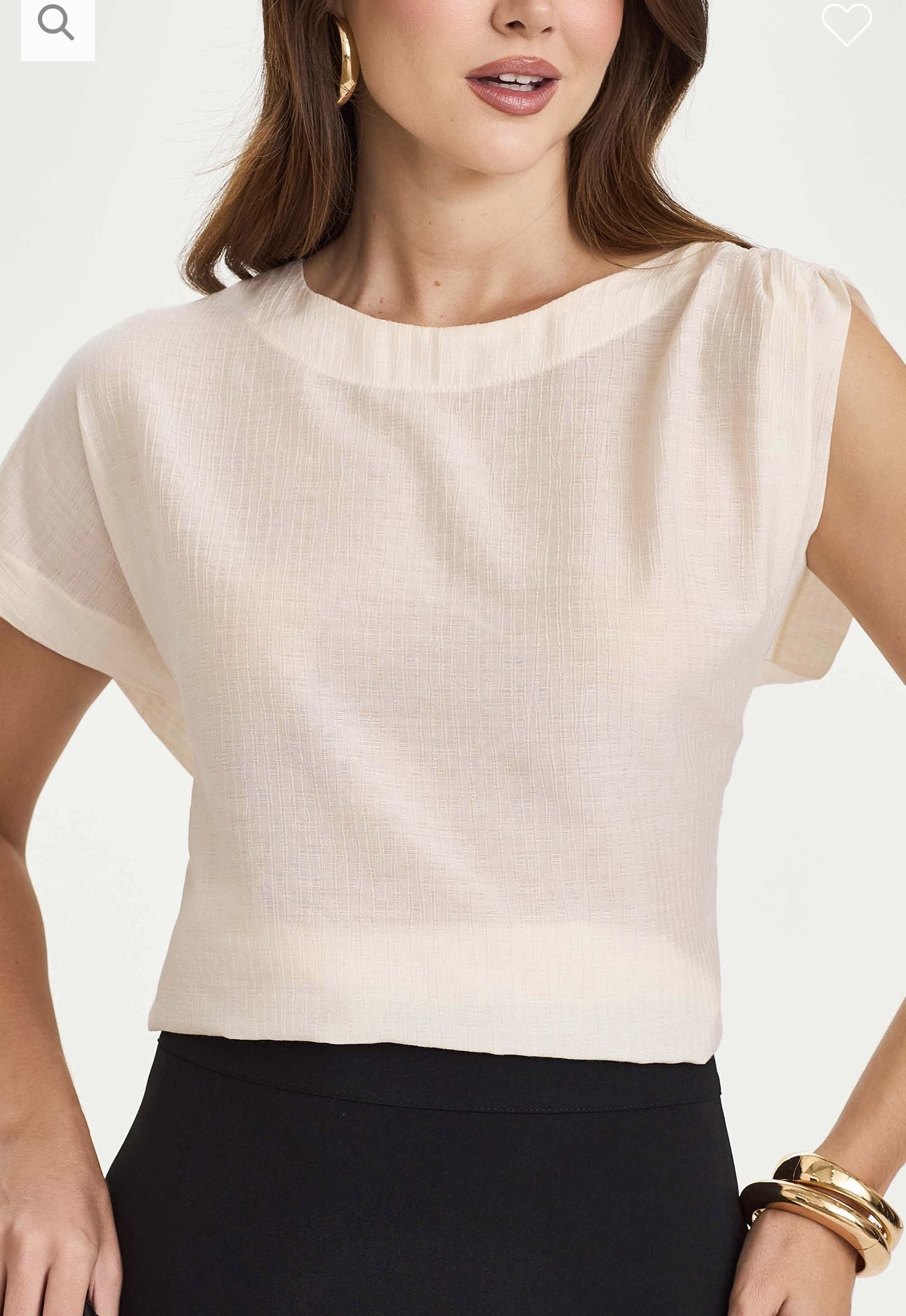 Blusa Natalia Preto Inicial A - Imagem 6