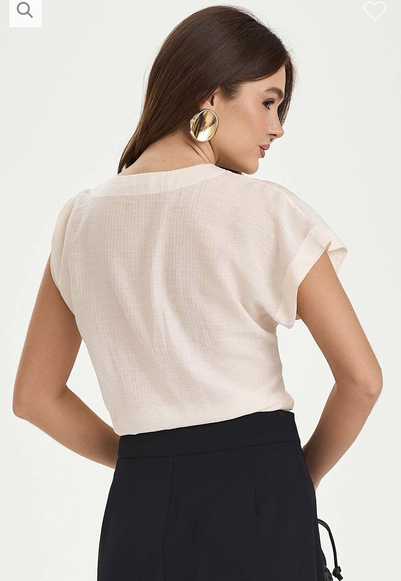 Blusa Natalia Preto Inicial A - Imagem 7
